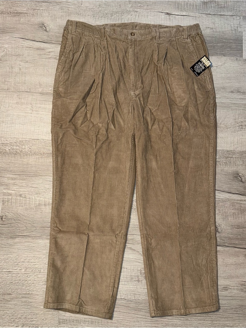 Vtg NOS Towncraft JC Penney Corduroy Pants Men’s 44x29 Elastic Waste Tan RARE